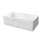 Whitehaus Rvrsbl Sink W/ A Gothichaus Swirl Design Front Apron On One Side, Wht WHFLGO3018-WHITE - alternate 4